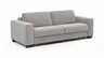 Sofa Nuoro - 3-Sitzer inkl. Schlaffunktion, Stoff, Grau