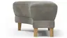 Hocker Stamford - gebogen, Links, LB ca. 89x65 cm, Stoff, Anthrazit