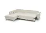 Ecksofa COOL - Ecke links mit 2,5-Sitzer, Querschläfer, Stoff, Natur