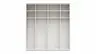 Schwebetürenschrank Viana - B ca. 212 cm, Lack, Weiß