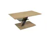 Couchtisch - höhenverstellbar, LBH ca. 100x60x47-64 cm, Wildeiche furniert