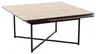 Couchtisch Cena - LB ca. 132x108 cm, Platten drehbar, Keramik, Travertin 