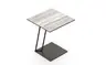 Beistelltisch Cena - LB ca. 45x45 cm, Keramik, Travertin