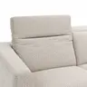 Ecksofa Rafaela 2.0 - 2,5-Sitzer mit Longchair rechts inkl. Kopfteilverstellung, Stoff, Champagner