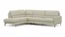 Ecksofa Valera - 3-Sitzer mit Ecke rechts inkl. Rückenlehne verstellbar, Stoff, Limone
