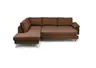 Ecksofa COOL - Ecke links mit 2,5-Sitzer, Querschläfer, Stoff, Rost