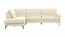 Ecksofa Valera - Ecke mit 3-Sitzer rechts inkl. Rückenlehne verstellbar, Stoff, Natur