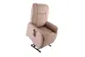 TV-Sessel MANDO - Aufstehhilfe, Relaxfunktion, Stoff, Grau-Beige
