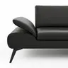 Sofa Collina - 3-Sitzer, Leder, Schwarz