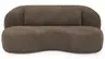Chaiselongue Karasu - Stoff, Taupe