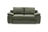 Schlafsofa EMIEL - 2-Sitzer inkl. Schlaffunktion und Bettkasten, Stoff, Graugrün