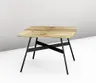 Couchtisch - LBH ca. 65x65x35 cm, Wildeiche furniert
