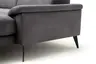 Ecksofa Anna - 2,5-Sitzer mit Longchair rechts inkl. Relaxfunktion (motorisch), Kopfteil verstellbar, Stoff, Stahl