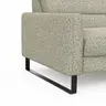 Ecksofa Valera - 3-Sitzer mit Longchair rechts inkl. Rückenlehne verstellbar, Stoff, Limone