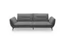 Megasofa PAYTON - 3-Sitzer, Stoff, Graphit