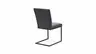 Freischwinger Edmonton - Leder, Anthrazit