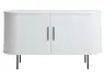 Sideboard - B ca. 140 cm, Eiche Furnier, Weiß