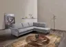 Ecksofa - 3-Sitzer mit Ecke rechts, Stoff, Grau
