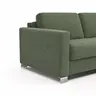 Sofa Nuoro - 2,5-Sitzer inkl. Schlaffunktion, Armlehne 1, Stoff, Olivgrün