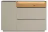 Schuhschrank - mit Beleuchtung, B ca. 160 cm, Kaschmir, Eiche massiv