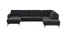Wohnlandschaft Enna - Longchair links, 2,5-Sitzer, Ecke rechts, Stoff, Anthrazit