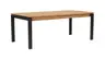 Esstisch Farmingdale - ausziehbar, mit Alubeschlag, LB ca. 200x100 cm, Eiche massiv, natur geölt
