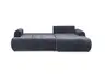Ecksofa - 2-Sitzer mit Longchair rechts, Stoff, Dunkelblau