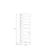 Schuhschrank FAID- B ca. 75 cm, Hellgrau