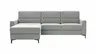 Ecksofa Merlos H - Longchair links und 2,5-Sitzer rechts inkl. Relaxfunktion (motorisch), Stoff, Grau