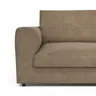 Sofa Stormy - 3-Sitzer, Stoff, Rauchbraun