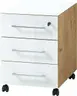 Rollcontainer GWEN - B/H/T ca. 40x55x50 cm, Eiche Dekor