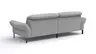 Ecksofa David - Longchair links mit 1,5-Sitzer inkl. Kopfstütze/Armlehne verstellbar, Stoff, Hellgrau