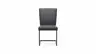 Freischwinger Edmonton - Leder, Anthrazit