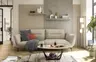 Megasofa PAYTON - 3-Sitzer, Stoff, Taupe