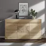 Sideboard Amora - Wildeiche massiv bianco