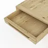 Couchtisch Amora - LBH ca. 80x80x45 cm, Wildeiche massiv bianco