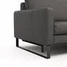 Sofa Enna - 3,5-Sitzer inklusive Relaxfunktion (motorisch), links und rechts, Leder, Anthrazit