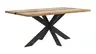 Esstisch Kima - LB ca. 180x100 cm, Wildeiche massiv mit Epoxid-Harz