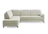 Ecksofa - Ecke links, 3-Sitzer, Stoff, Beige
