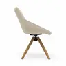 Stuhl Maluhia - mit niedriger Armlehne, drehbar, Stoff, Beige