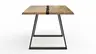 Esstisch Kima - LB ca. 180x100 cm, Wildeiche massiv mit Epoxid-Harz