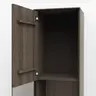 Hängevitrine Saratoga - Anschlag Links, Buche massiv, silbergrau geölt