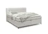Boxspringbett HINDA- Liegefläche ca. 180x200 cm, Stoff, Beige, inkl. Topper