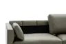 Sofa Cuneo Klassik - 2-Sitzer, Leder, Graubraun, Relaxfunktion, motorisch