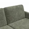 Ecksofa Enna - Longchair Links mit 3-Sitzer, Armlehne A, Stoff, Olivgrün