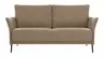 Sofa Rosario - 2-Sitzer, Leder, Rauchbraun