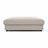 Hocker Stormy - LB ca. 110x110 cm, Stoff, Creme
