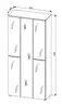 Garderobe - inkl. Sitzkissen, Weiß