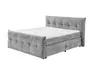 Boxspringbett- Liegefläche ca. 180x200 cm, Stoff, Grau