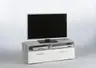TV-Lowboard - B ca. 95 cm, Betonoptik, Weiß